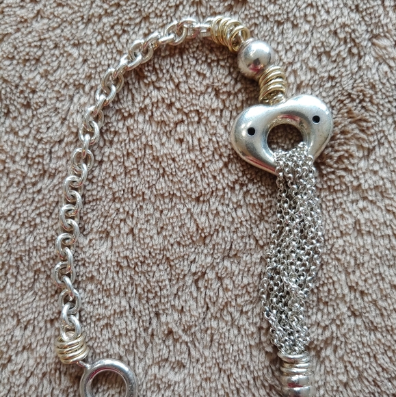 Sterling Silver Heart Bracelet - Picture 3 of 4